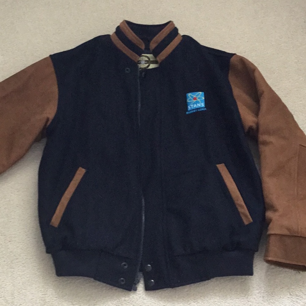 Wool and leather winter jacket